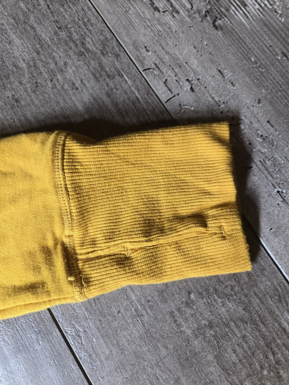 90 Degree by Reflex Mustard Yellow Women's Size Small Fleece Pullover Sweatshirt